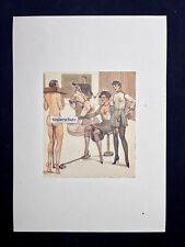 Erotic Art Print by Montorgueil “Love hurts” 1930s Bondage Sadomaso LGBT Fanny