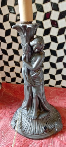 Ancien pied lampe regule - de,