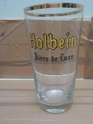 Verre ancien emaillee biere - ,