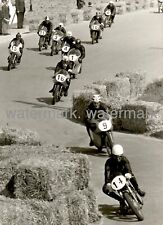 Beautiful original photo, 125cc motorcycle GP of Imola, Scamandri and Alberto Pagani 1962?
