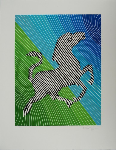 Victor vasarely zèbre - vasarely, :