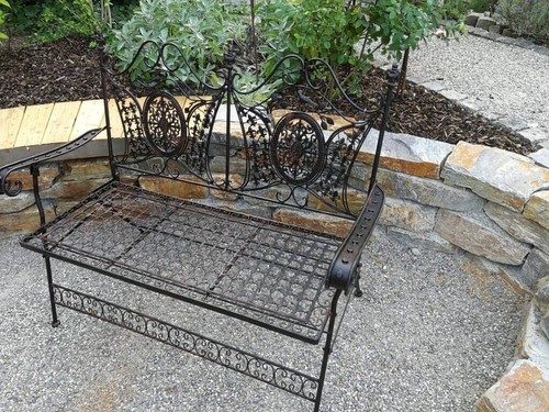 Banc jardin avis métal - de,