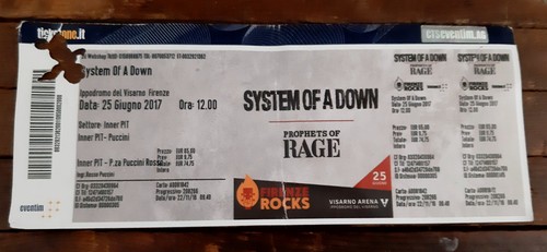 Ticket billet place concert - ticket,