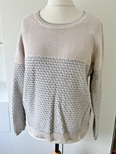 M&S Indigo Size 16 Grey Ecru Medium Knit Jumper Angora Blend Some Pulls