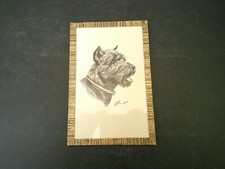 FUSAIN SOUS VERRE ART DECO