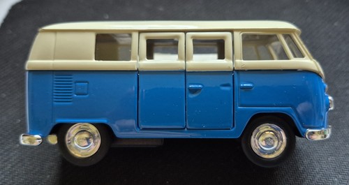 Classical bus 1963 bleu - vw, t1