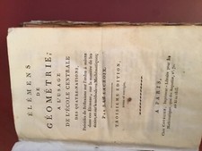 livre ancien  « éléments