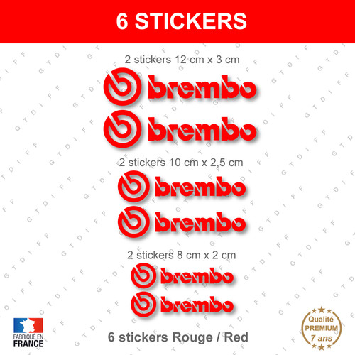 Stickers brembo rouge - brembo,