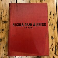 Antique 1900s Nicols, Dean & Gregg St. Paul Catalog No. 2907 W/ Extras 383 Pages