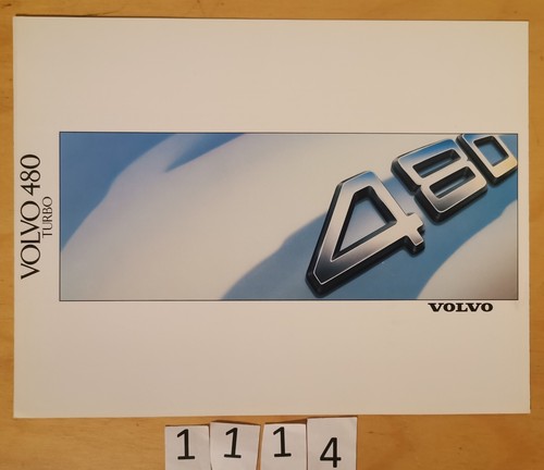 Volvo 480 turbo prospectus - volvo,