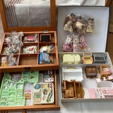 Mobilier d'infirmière Sylvanian Families camping bébé jumeaux poussette