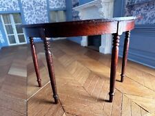 Dolls house miniature 1:12 demi lune table by ESCUTCHEON
