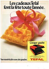 ADVERTISEMENT ADVERTISING 054 1979 TEFAL le croque-gaufre