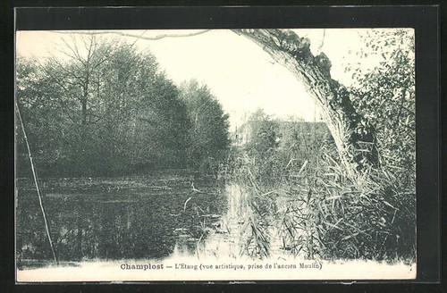 Cpa champlost etang vue - cpa, l´etang