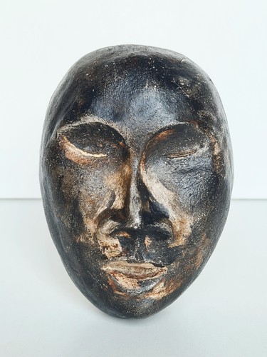 Sculpture masque céramique - sculpture,
