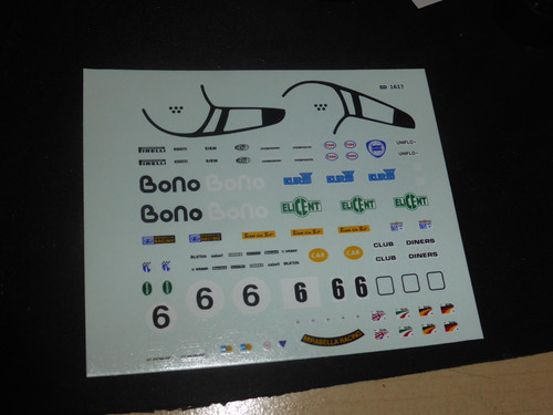 Decals lancia lc2 - 1:43,