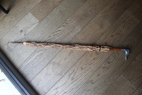 Canne ancienne trompe oeil - canne,