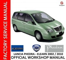 LANCIA PHEDRA 2002/2010 ELEARN WORKSHOP MANUAL REPAIR SERVICE - WIRING DIAGRAMS