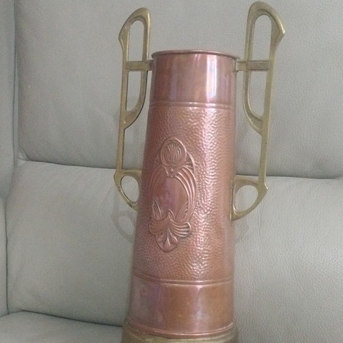 Vase art nouveau - nouveau, cuivre