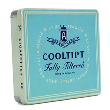 Antique Metal Cigarette Box - COOLTIPT (Ref#D-615)