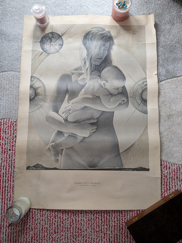 Grande lithographie originale - grande,