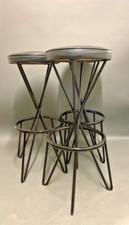 bar stool pierre paulin CM127 EDITION THONET 1950 set of 3 chair seats