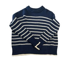 La Ligne Women's Wool Cashmere Blue Striped Marin Jumper ~ Size Large ~ RRP £250