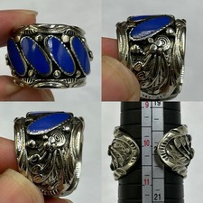 Bague ancienne afghane enduite