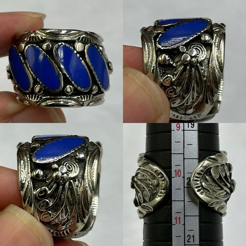Bague ancienne afghane - , enduite