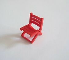 PLAYMOBIL (V1112) CAMPING - Light Red Folding Chair Country House 3771