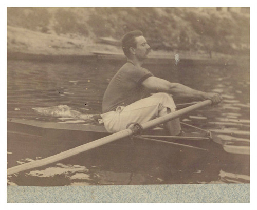 Rameur dans aviron ca 1890 - dans, ca.1890
