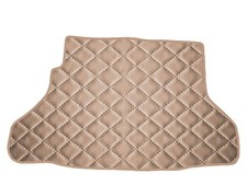 Matelassé Cuir artificiel BEIGE FONCÉ Tapis coffre pour Honda Insight II H/B 200
