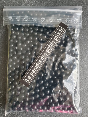 Sachet 1000 billes noires - sachet,