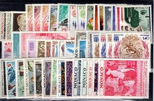 TIMBRES  MONACO  ANNEE  COMPLETE   LUXE  1972 +++
