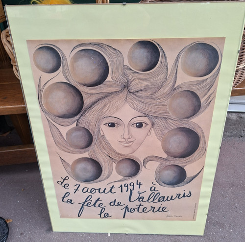 Jean marais affiche vallauris - affiche,