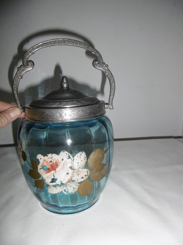 Ancien pot biscuit verre - ancien,