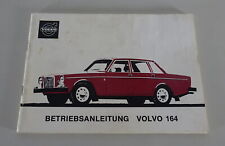 Operating instructions / manual Volvo 164 stand 09/1973