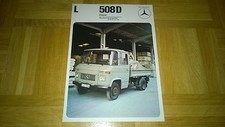 Broschüre Mercedes-Benz L 508 D Kipper,1973, Original, Prospekt