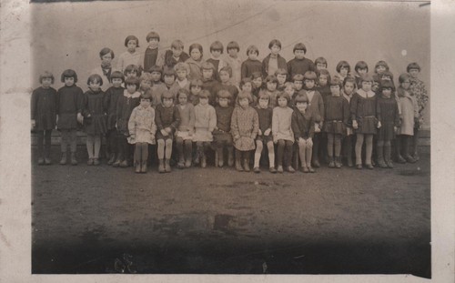 Cpa photo combelle ecole - combelle,