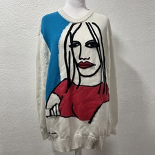Zara Oscar Marine Pop Art Graphic Sweater Sz  XL Almodovar's All About My Mother