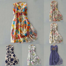 Robes Pour Femmes Décontractées Imprimées Boutons À Revers Manches Courtes /