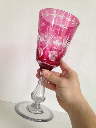 Enorme verre vase - verre, en
