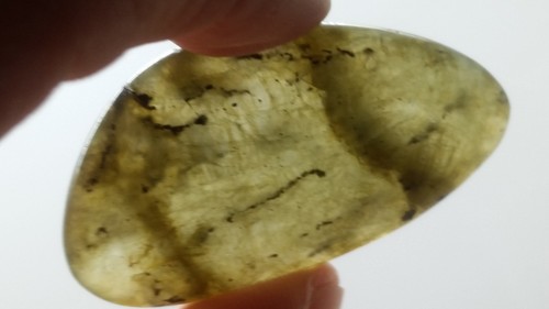 Labradorite pebble flat stone - flat,