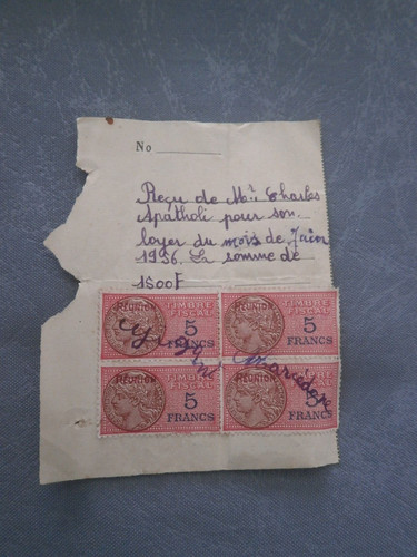 Recu avec timbres fiscaux - recu,