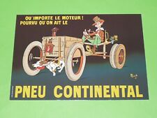 Postcard postcard advertising car car continental tire