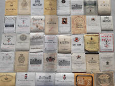 Rare Lot 95 Wine Labels Saint Julien Saint Estèphe Bordeaux Grand Cru Classified