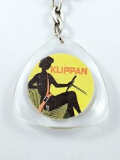 Vintage KLIPPAN Tergal Garages 1960s KEYCHAIN - Safety Belts