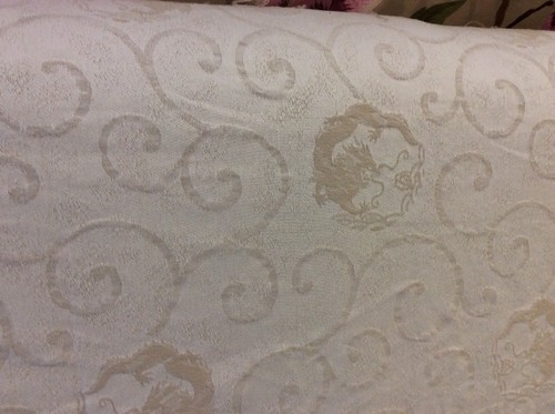 Tissu rideau crème 10m - tissu,