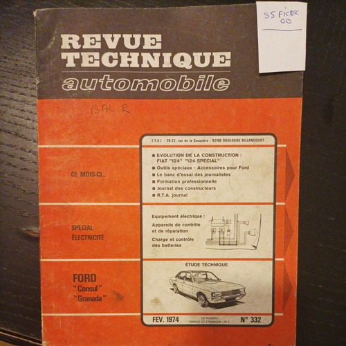 Revue technique ford consul - technique, gt