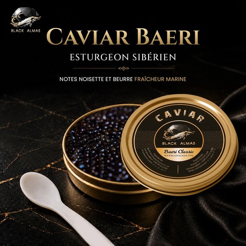 Black almas caviar baeri - black,